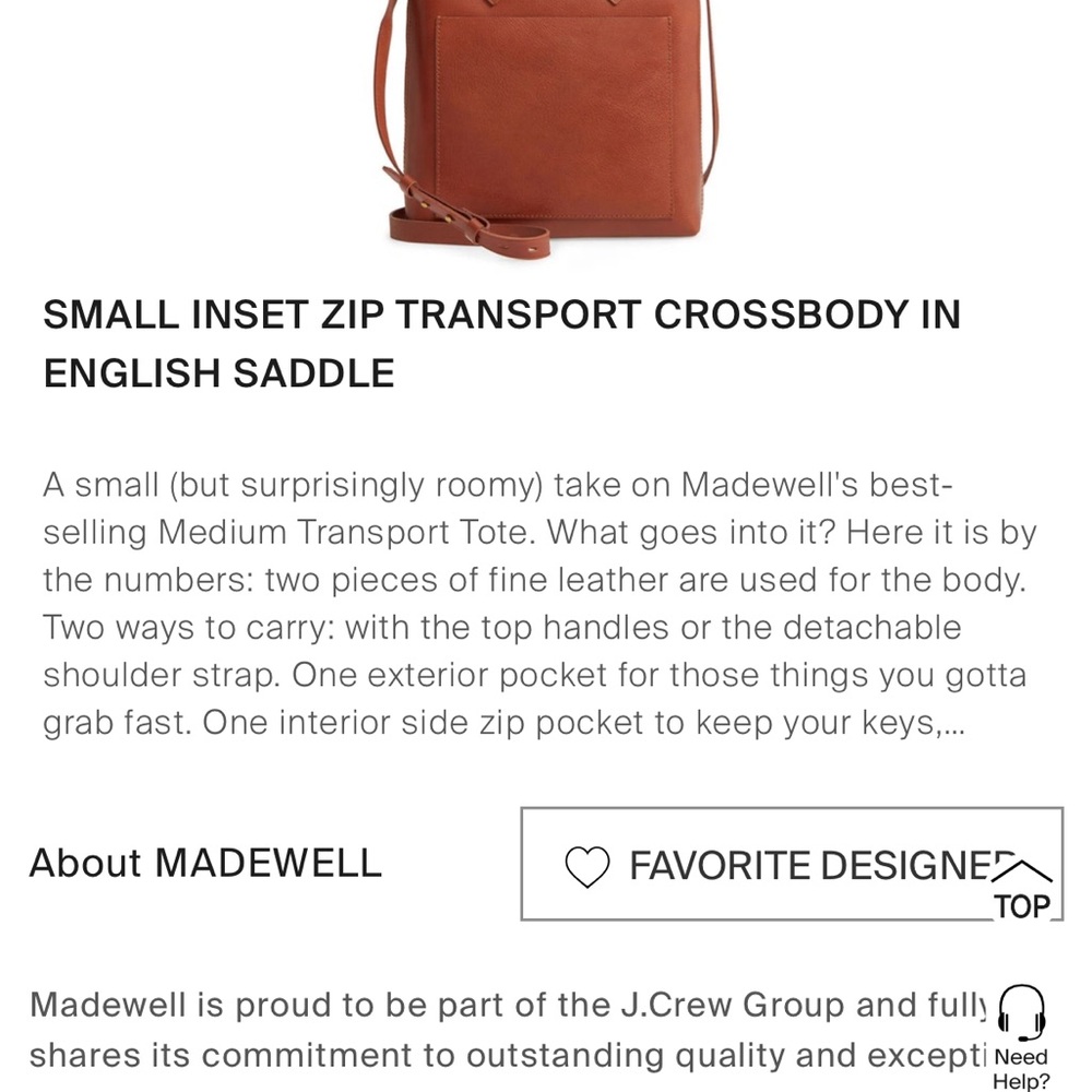 Madewell Small Inset Zip Transport bag - Picture 11 of 11
